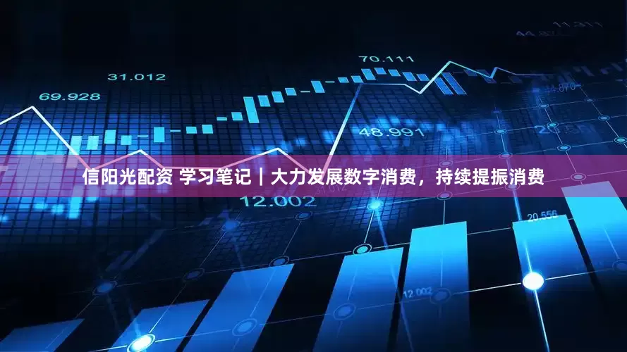 信阳光配资 学习笔记|大力发展数字消费,持续提振消费